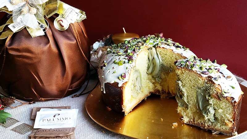 1 kg. Panettone Artigianale con crema Pistacchio di Bronte